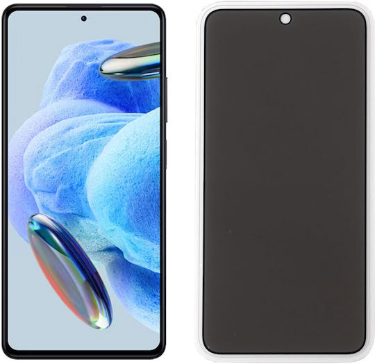 Пълно лепило Поверителност Закалено стъкло за цялото лице (Redmi Note 12 Pro)
