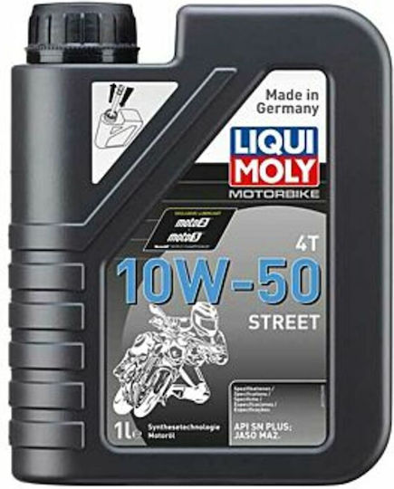 Liqui Moly Street Synthetic Motorcycle Oil for Four-Stroke Engines 10W-50 1lt