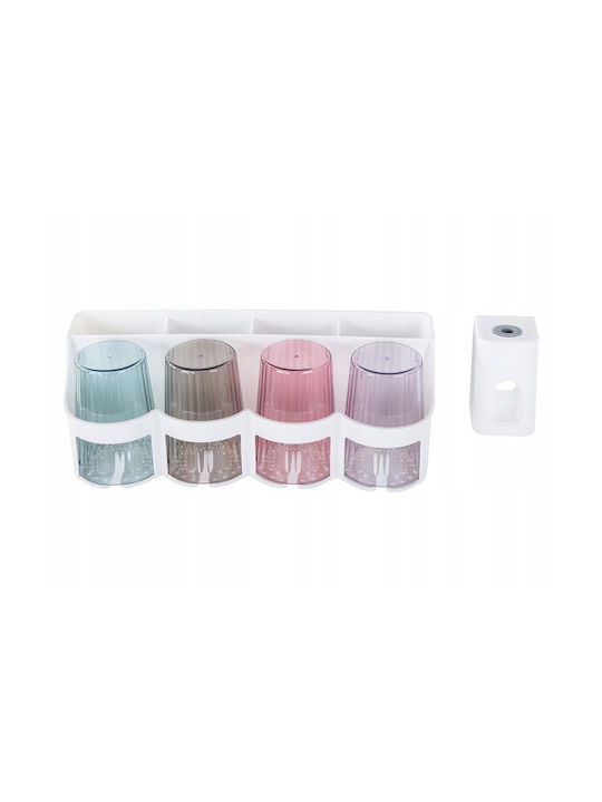 Organizator auto Plastic cu ventuză Albă