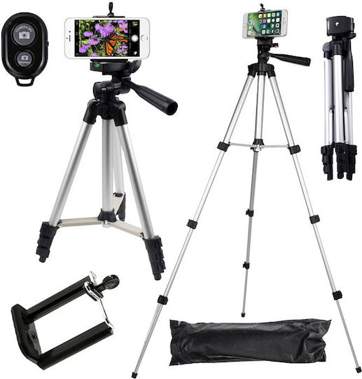 Verk Group Selfie Stick Cell Phone Tripod Bluetooth Silver