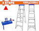Wadfow Ladder Aluminum with 5+1 Steps