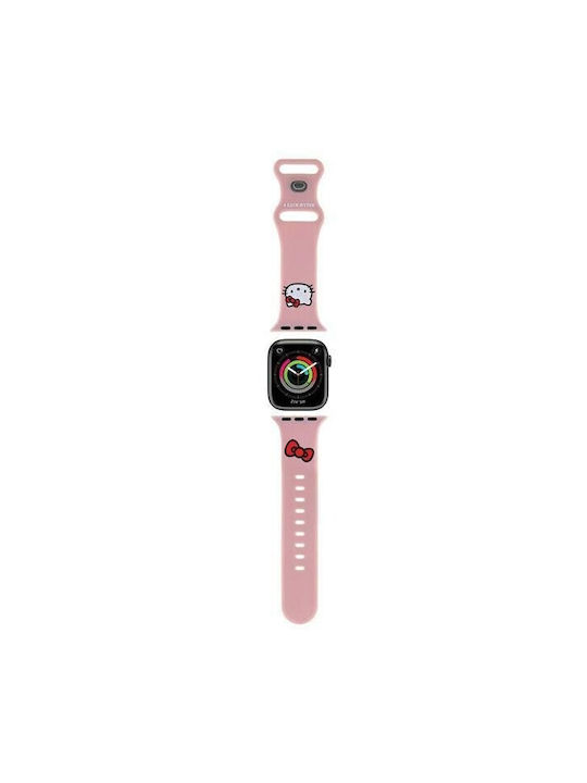 Hello Kitty Armband Silikon Rosa (Apple Watch 42/44/45mm)