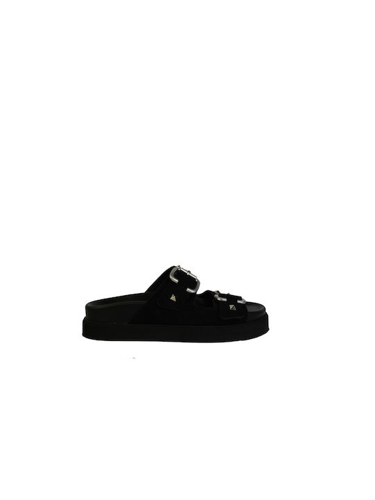 So Chic By Vsk Women's Flat Sandals in Black Color