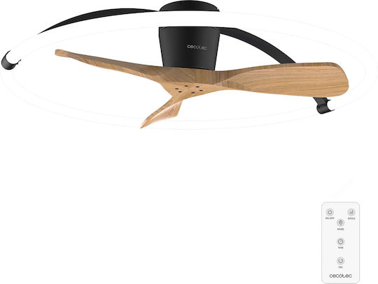 Cecotec EnergySilence Aero 5200 Light Design Ventilator De Tavan 100cm Cu Lumină Maro / Negru