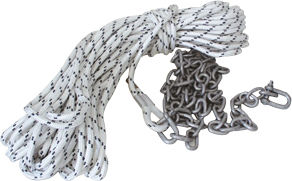 Set Seil 10mm 50m 2m Kette 6mm Möbel Nautiche Italiane Srl 29.fν.0202952