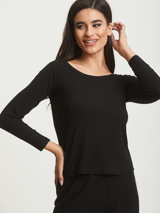 Dress Up Women's Blouse Off-Shoulder Black