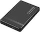 Hard Drive Case 2.5" SATA III with connection Type-C in Schwarz color