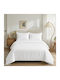 Casa Colori Duvet Cover Cotton Satin Single 160x240 White