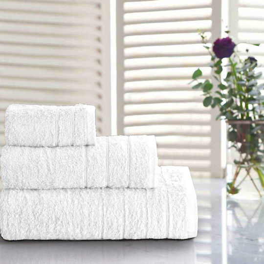 Casa Colori Face Towel 50x90cm White Weight 500gsm
