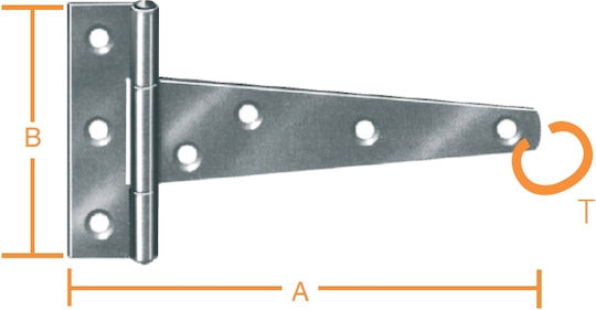 Galvanized Hinges T 195 X 88 X 2.0mm August Vormann