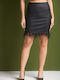 Leder Rock Schwarz