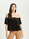 Γυναικεία Μπλούζα Strapless Μαύρη