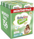 Babylino Πάνες με Αυτοκόλλητο Sensitive Cotton Soft Monthly Pack No. 1 για 2-5kg 156τμχ