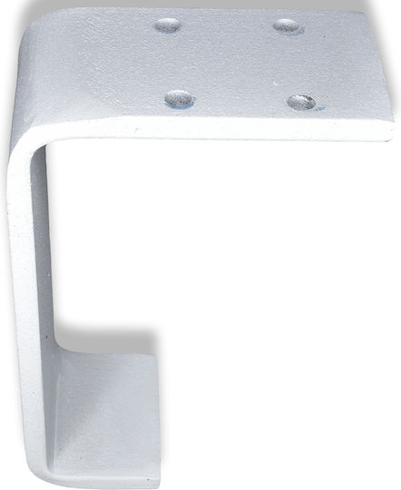 Deco Ceramica Μεταλλικό Πόδι Επίπλου 15cm Λευκό