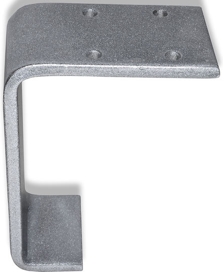 Deco Ceramica Metallic Furniture Foot Suitable for Table / Coffee Table 15cm Silver