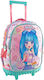 Diakakis 3 Cases School Bag Trolley Elementary, Elementary Multicolour with Water Bottle Holder 30Liters