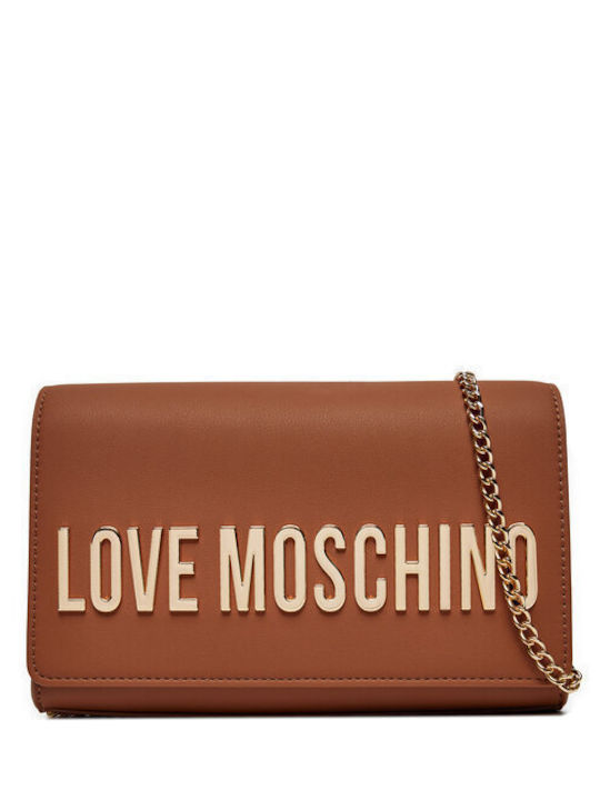 Moschino Γυναικεία Τσάντα Ώμου Καφέ