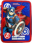 Avengers Pencil Case Full Barrel with 2 Compartments Blue