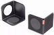 Rati Stopper Divider Stabilizer Nook Trunk Space Organization Plastic Black Color Non-Slip Velcro Type Adhesive Pads 2 Pieces V01886