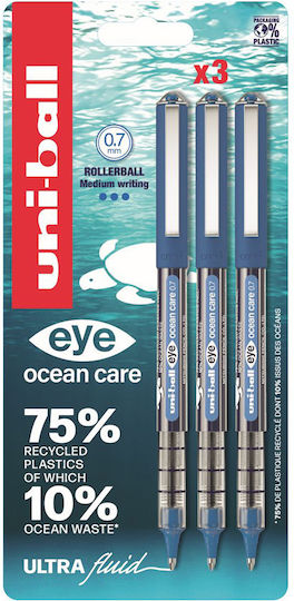 Uni-Ball Eye Fine Pixuri Rollerball 3 Bucăți