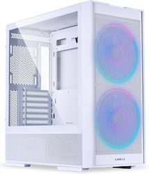 Lian Li Lancool 206 Gaming Midi Tower Computer Case with Window Panel and RGB Lighting White