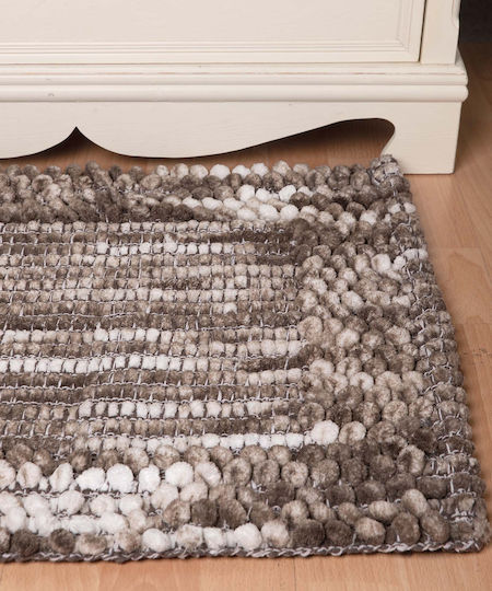 Silk Fashion Brown Bath Mat 55x90cm
