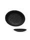 Viosarp Plate Shallow Oval made of Melamine Gray 35.5x35.5cm