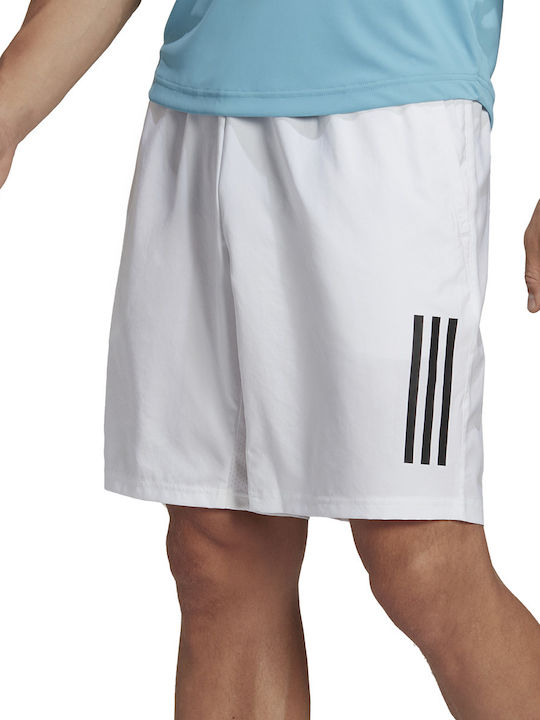 Adidas Club 3-Stripes 9'' Αθλητική Ανδρική Βερμούδα Λευκή