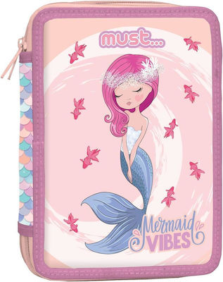 Must Mermaid Vibes Pencil Case Full with 2 Compartments