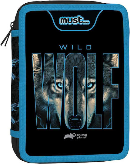 Animal Planet Wolf Κασετίνα Γεμάτη Μαύρη