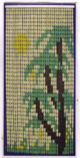 Chios Hellas Perdea ușă din Plastic Verde 140x230cm KO116