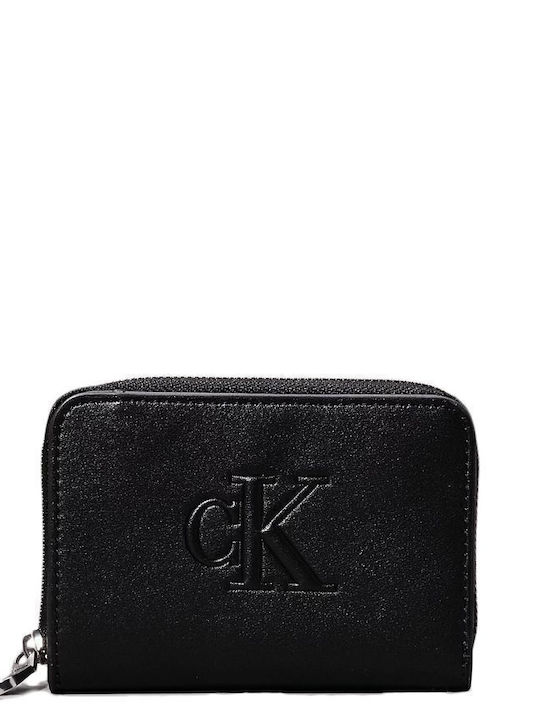 Sculpted Small Leather Women's Wallet Classic Black