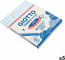 Giotto Turbo Maxi Ροζ 5mm Σετ 12τμχ Giotto Turbo Maxi Ροζ 5mm Σετ 12τμχ