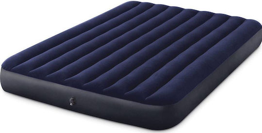 Inflatable Sleeping Mattress with Built-in Electric Pump 203x152x25εκ. Blue