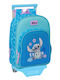 Safta School Bag Trolley Elementary, Elementary Blue with Water bottle holder