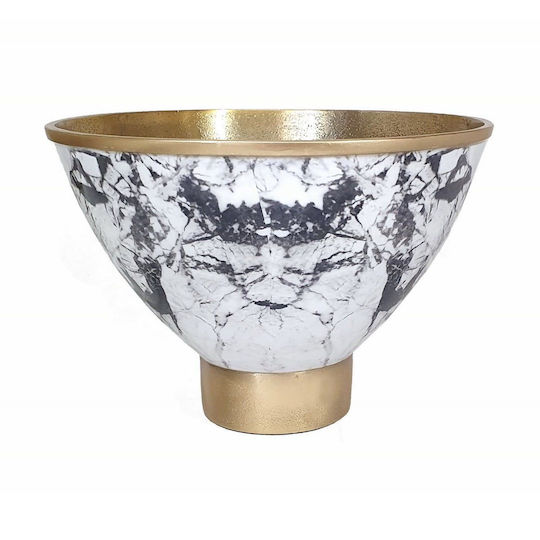 Artekko Ultra Decorative Bowl Gold 24x24x17cm