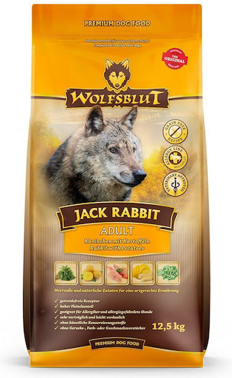 Wolfsblut Wolfsblut Jack 12.5kg Ξηρά Τροφή Σκύλων με Κουνέλι και Λαγό