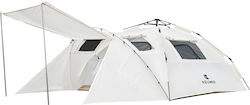 Keumer Dome Automat Cort Camping cu Dublu Strat pentru 3 Persoane