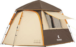 Keumer Automatic Camping Tent Beige for 3 People