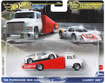 Hot Wheels Premium Νταλίκα Αυτοκινητάκι '66 Porsche 906 Carrera 6 & Carry On #66