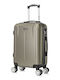 Quasar Smart Kabinenreisekoffer Hartschalen Champagne mit 4 Räder Höhe 55cm