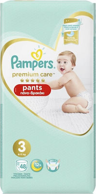 Pampers Pantaloni de scutec Premium Care Nr. 3 pentru 6-11 kgkg 48buc