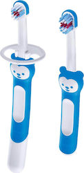 Mam Set Baby-Zahnbürsten für 5m+ 2 Stück Blau
