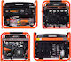Daewoo Generators Benzin mit maximaler Leistung 6kVA