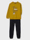 Set pentru copii cu pantaloni Iarnă 2buc MUSTARD/BLACK Raise The Game