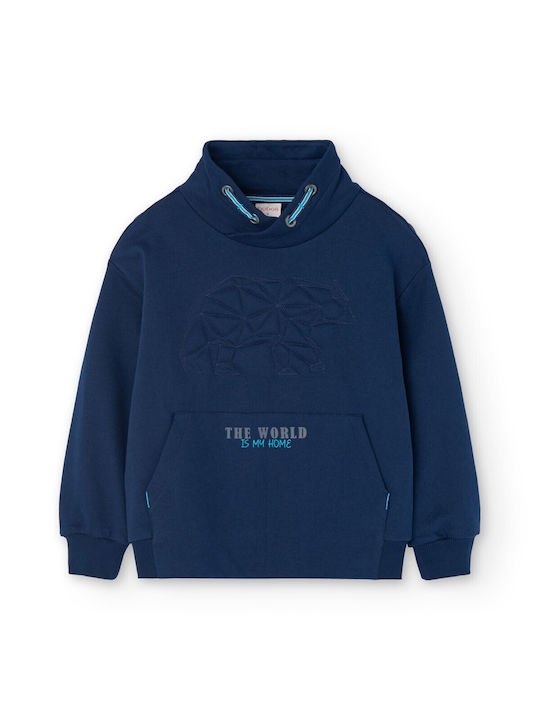 Boboli Kids Sweatshirt with Hood Blue