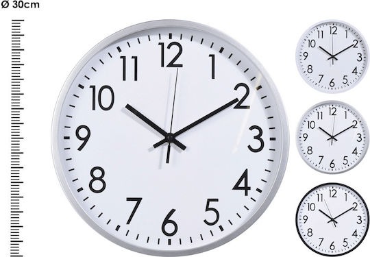 Wanduhr Weiß Ø30cm Verschiedene Farben)