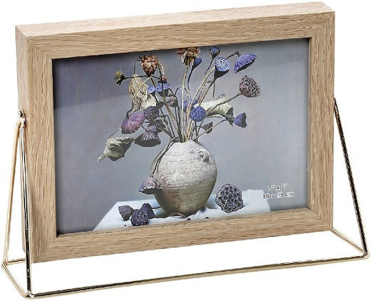 Espiel Photo Frame With Gold Wooden Frame 10x15