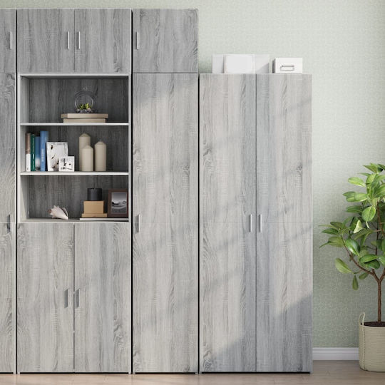 Hängeschrank fürs Wohnzimmer aus Spanplatte Grau 40x42,5x40 cm