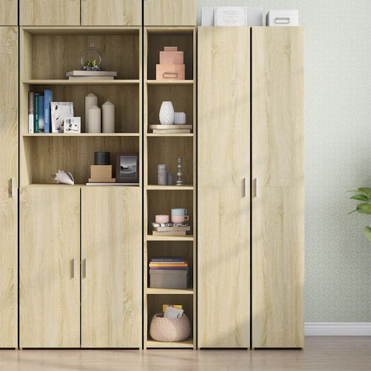 Ντουλάπι Σαλονιού από Μοριοσανίδα Καφέ 30x41x185cm